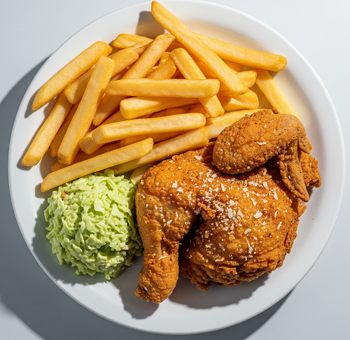 Half Fried Chicken In Batter 