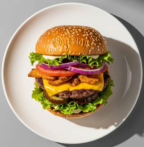 Flaming Hot Shot Burger 